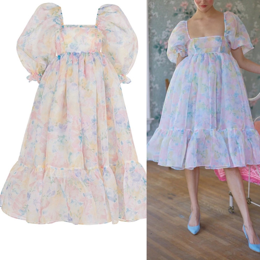 NWT Selkie Sweetcorn French Puff Dress